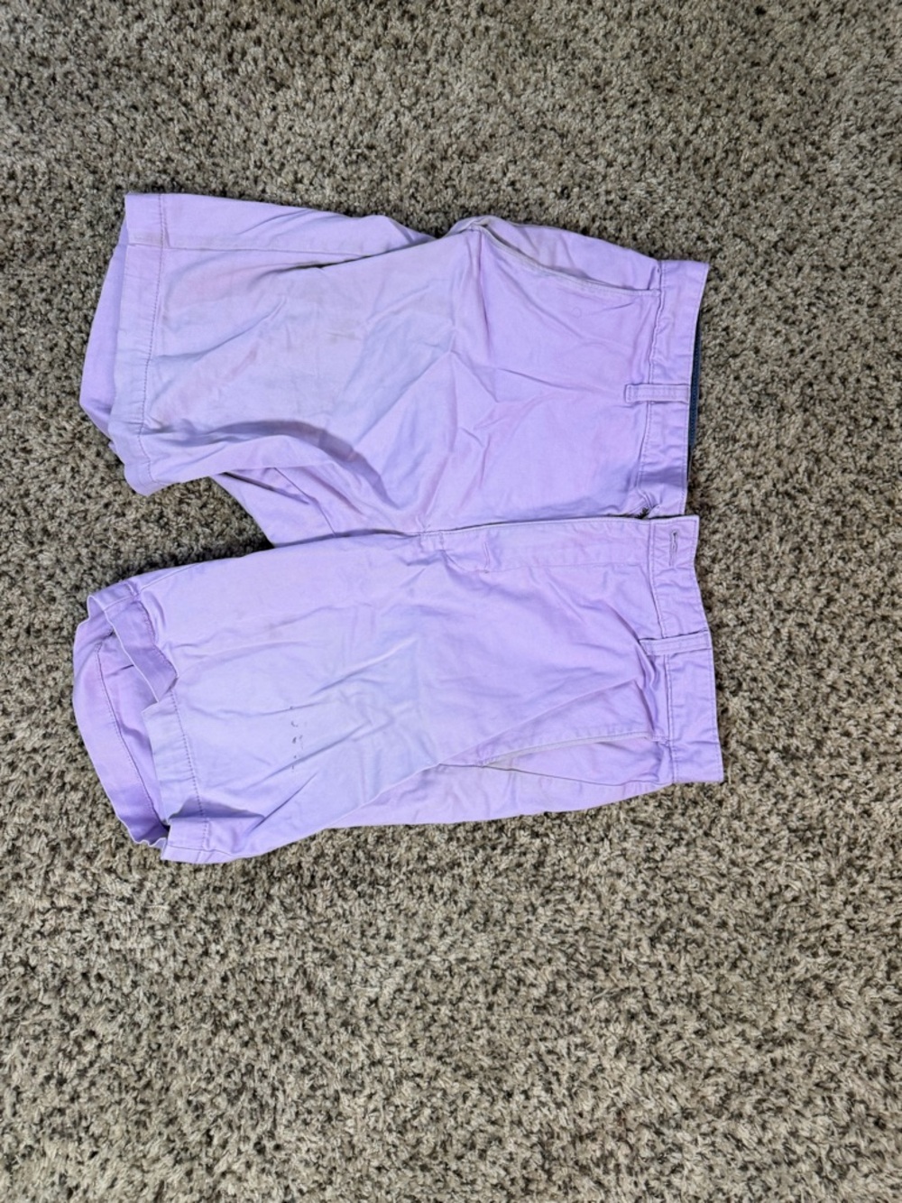 George Men's Chino Shorts Trio - Teal, Lavender, Coral [2 WITH MISSING BUTTONS] - Picture 11 of 15